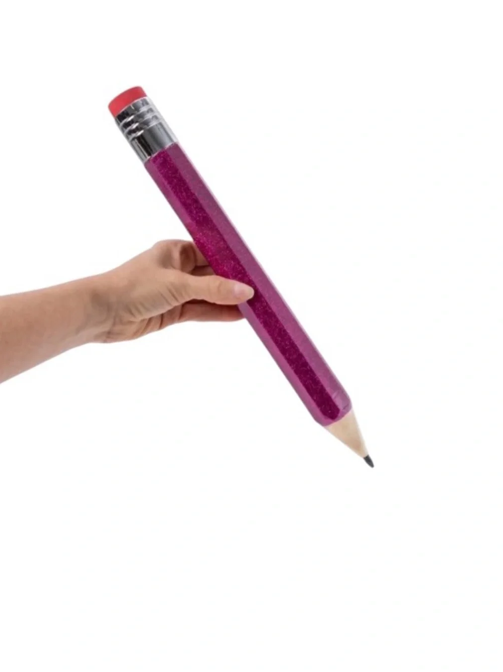 Jumbo Glitter Pencil - Pink